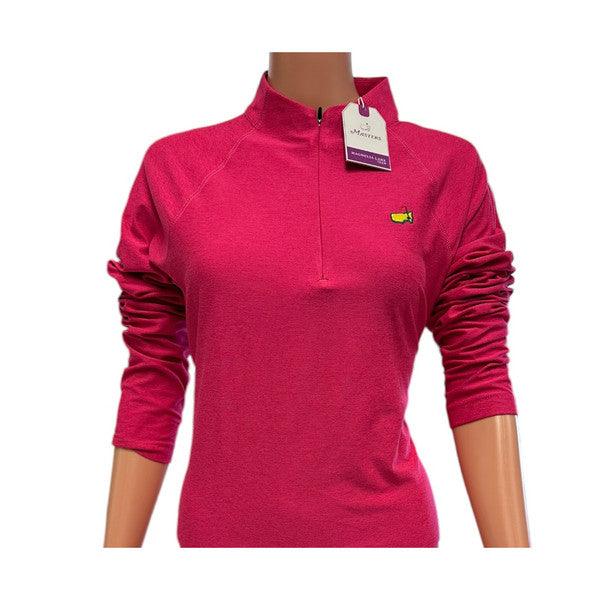 Masters Magnolia Lane Tech Ladies Hot Pink Performance 1/4 Zip