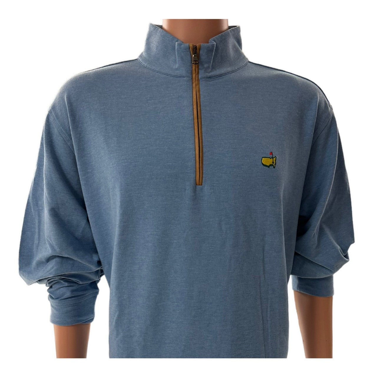 Masters Clubhouse Collection Light Blue Heather 1/4 Zip Pullover