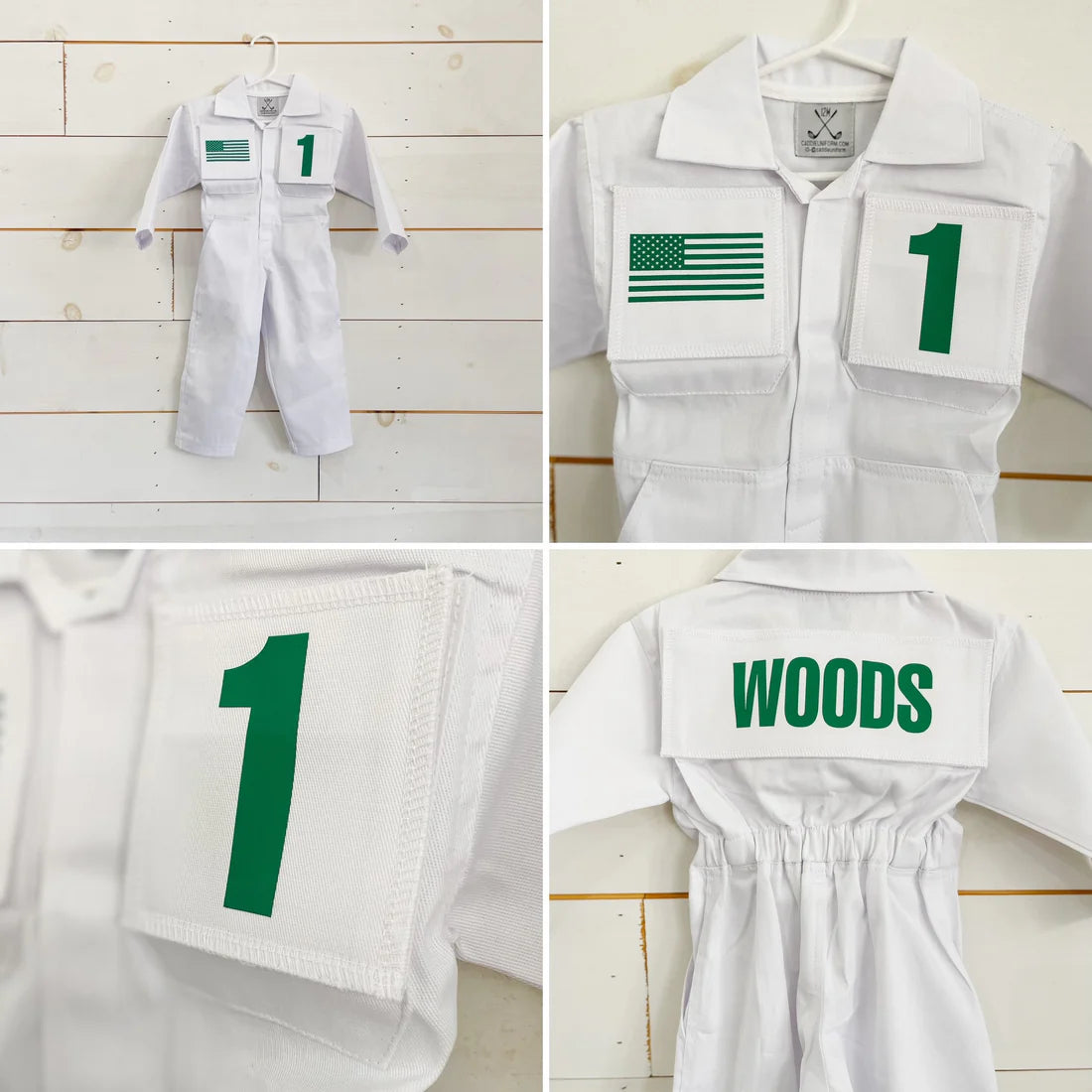 Kids Custom Masters Caddie Uniform – Personalized with Name, Number & Logo