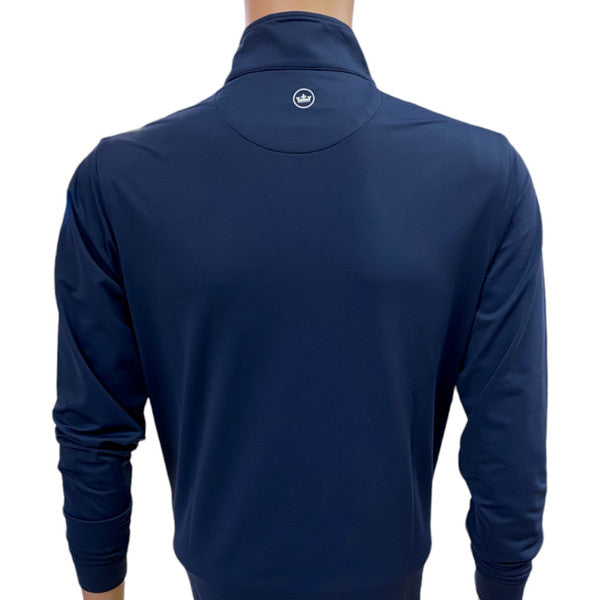 Masters Peter Millar Crown Sport Navy Blue 1/4 Zip Performance Tech Pullover