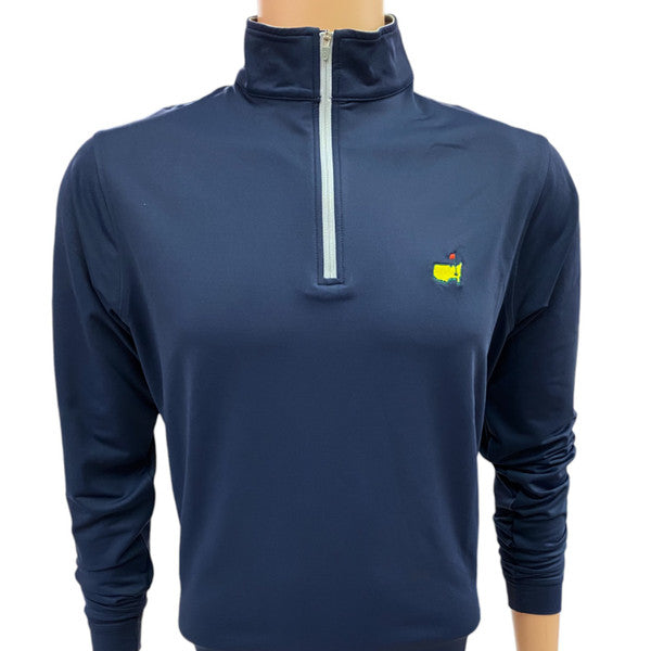 Masters Peter Millar Crown Sport Navy Blue 1/4 Zip Performance Tech Pullover