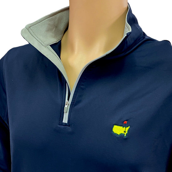 Masters Peter Millar Crown Sport Navy Blue 1/4 Zip Performance Tech Pullover