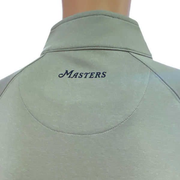 Masters Light Grey Performance Tech 1/4 Zip with Hidden Zipper and Navy Placket