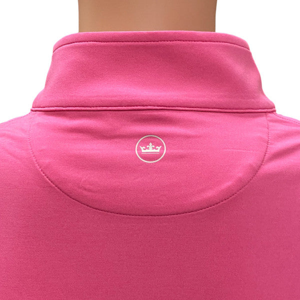 Masters Peter Millar Crown Sport Pink Ruby 1/4 Zip Performance Tech Pullover