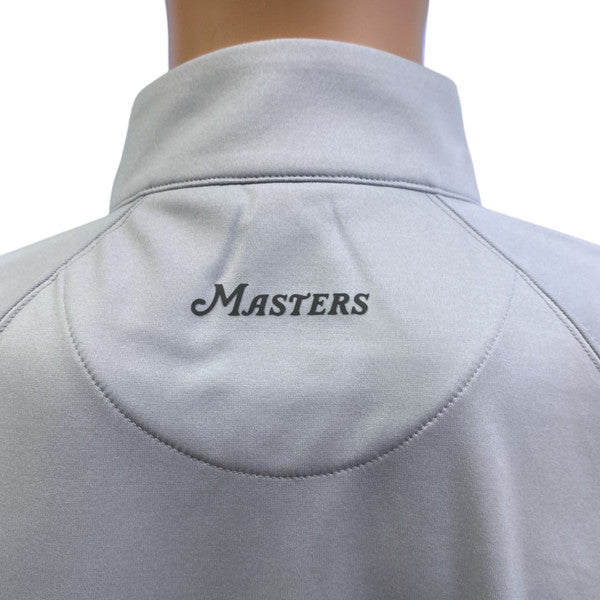 Masters Performance Tech Light Grey 1/4 Zip Pullover with Dark Grey Stripe along Zipper