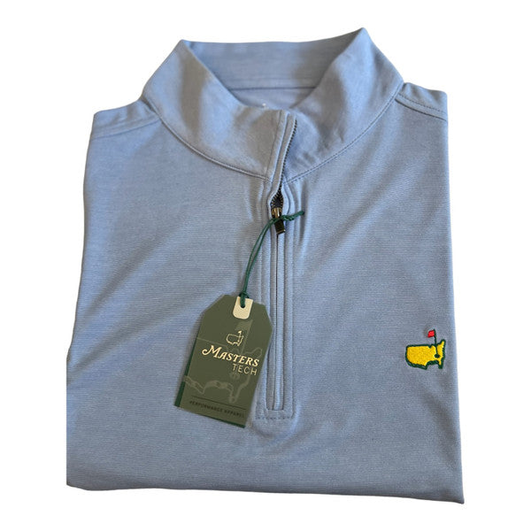 Masters Tech powder blue lightweight pique 1/4 zip pullover