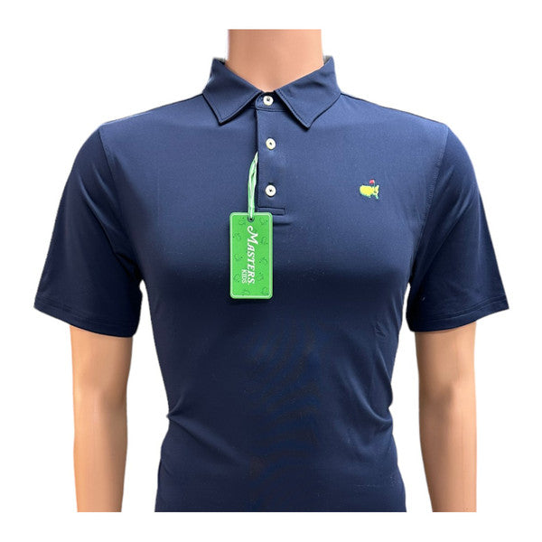 Masters Kids Youth Performance Tech Navy Blue Polo Golf Shirt