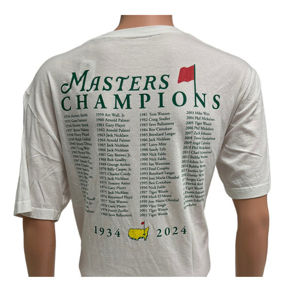 2024 Masters White Champions T-Shirt