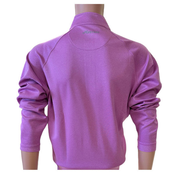 Masters Tech Pink Heather Performance 1/4 Zip Pullover with Hidden Zipper