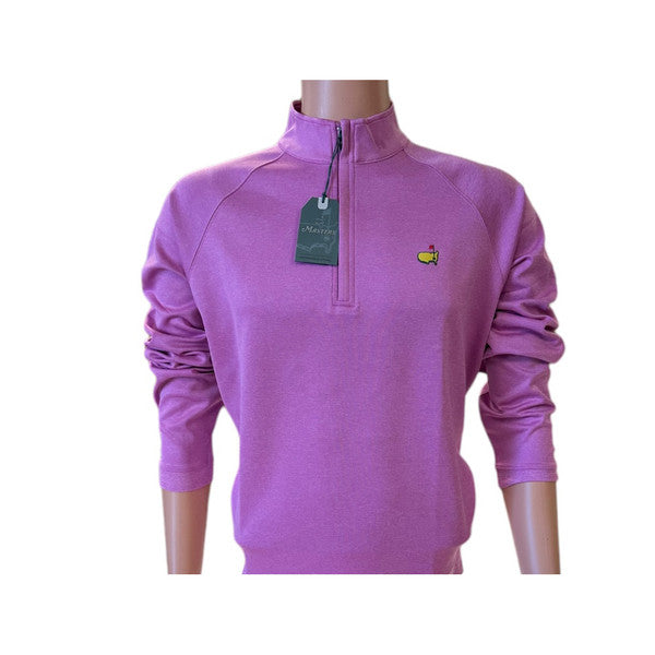 Masters Tech Pink Heather Performance 1/4 Zip Pullover with Hidden Zipper