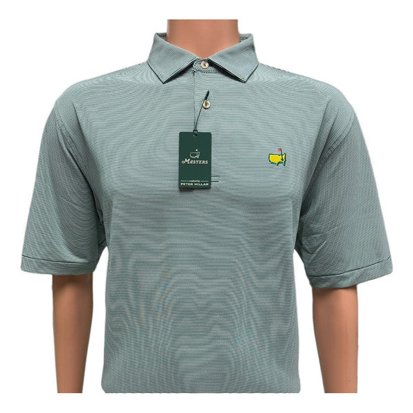 Masters Tech White Patrons Icons Performance Golf Shirt Polo