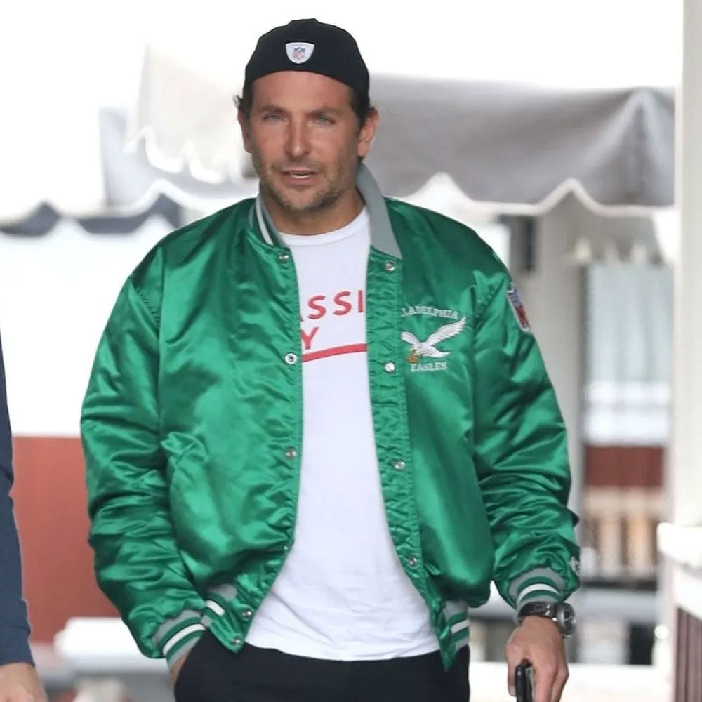 Philadelphia Eagles Bradley Cooper Green Jacket