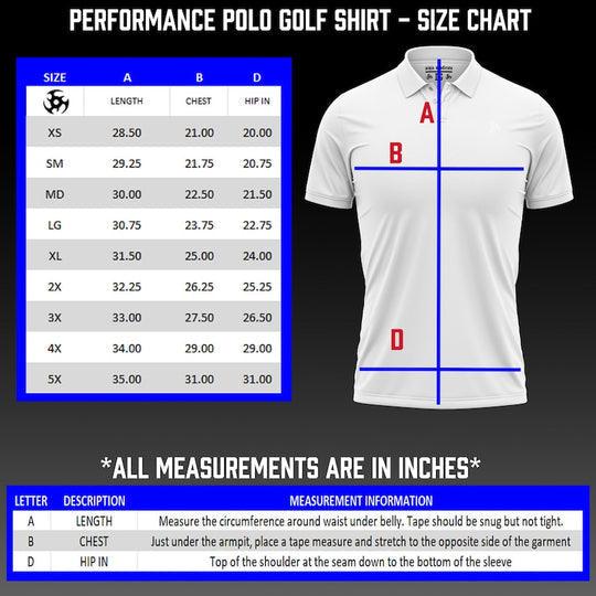 Masters Kids Youth Performance Tech Navy Blue Polo Golf Shirt
