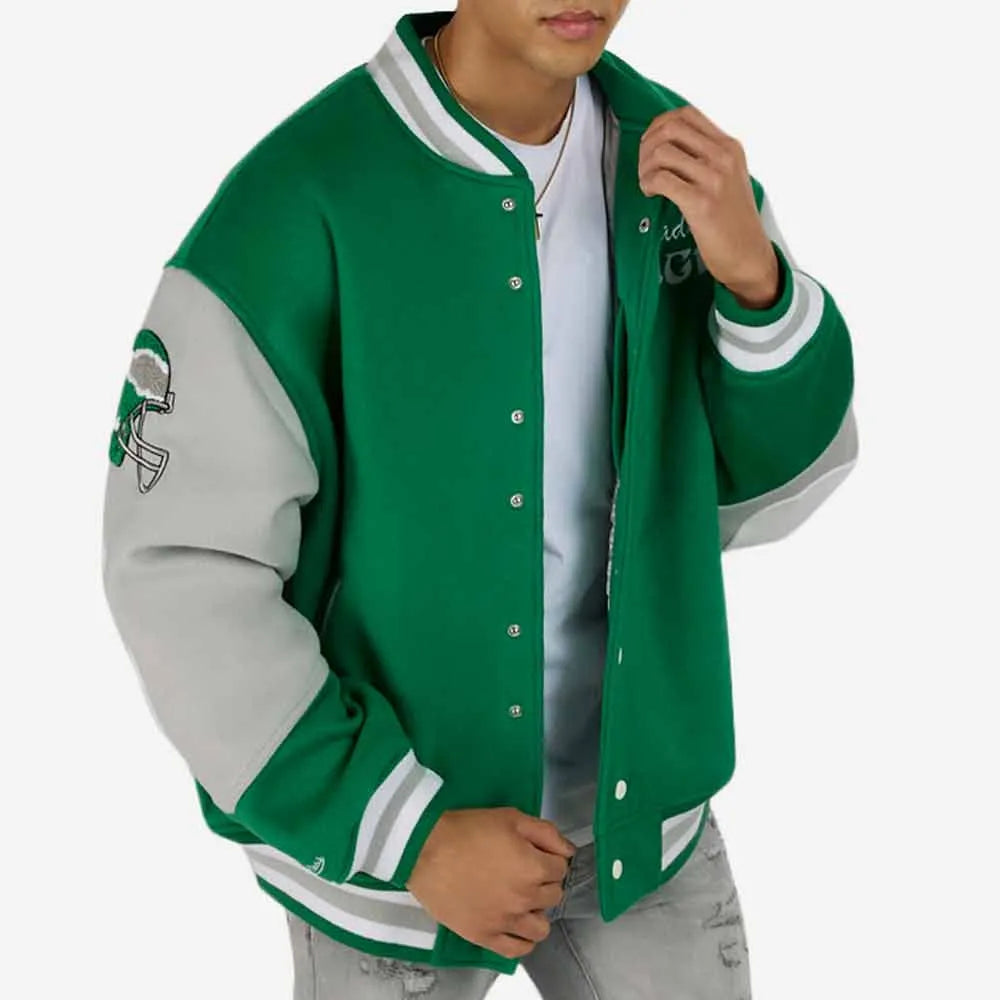 Princess Diana Philadelphia Eagles Wool Varsity Jacket