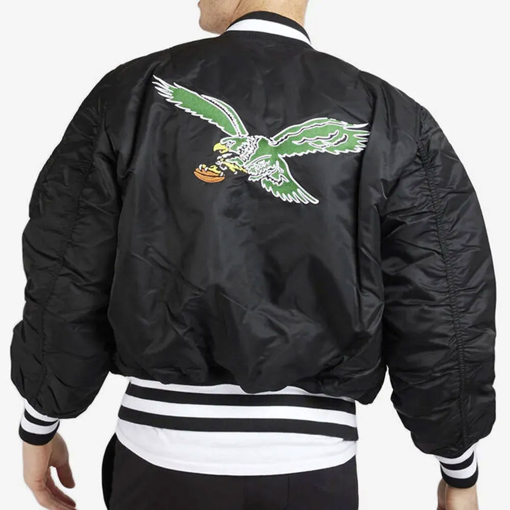 Philadelphia Eagles Kevin Hart Black Bomber Jacket