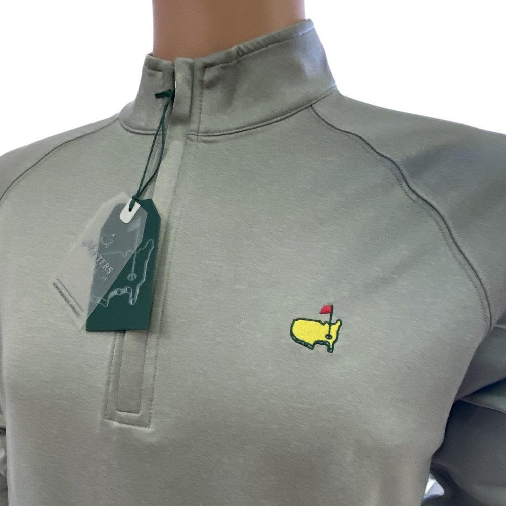 Masters Light Grey Performance Tech 1/4 Zip with Hidden Zipper and