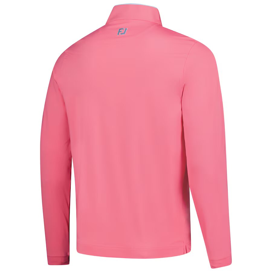 Men's FootJoy Coral THE PLAYERS Lightweight Solid Quarter-Zip Sweatshirt