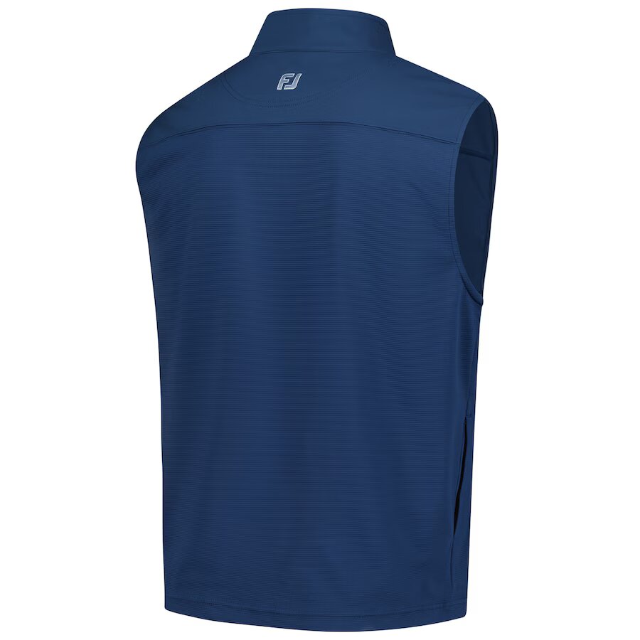 Men's FootJoy Navy THE PLAYERS Ottoman Knit Full-Zip Vest