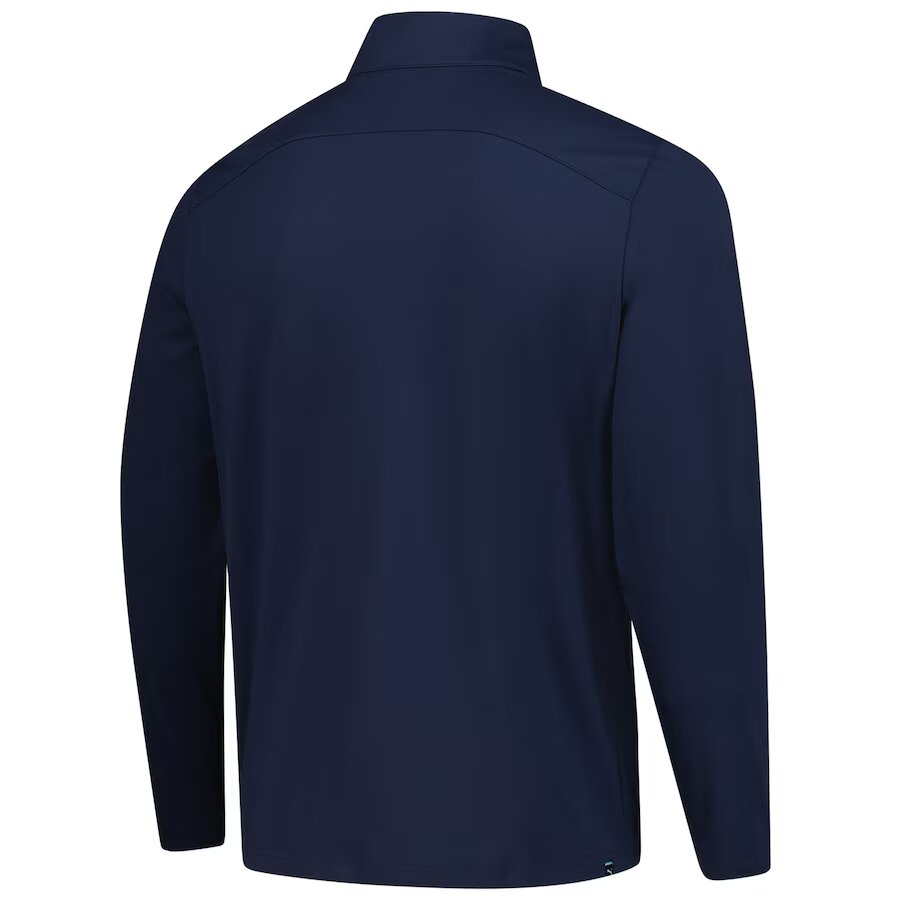 Men's Puma Navy Arnold Palmer Invitational Cloudspun Tech Quarter-Zip Pullover