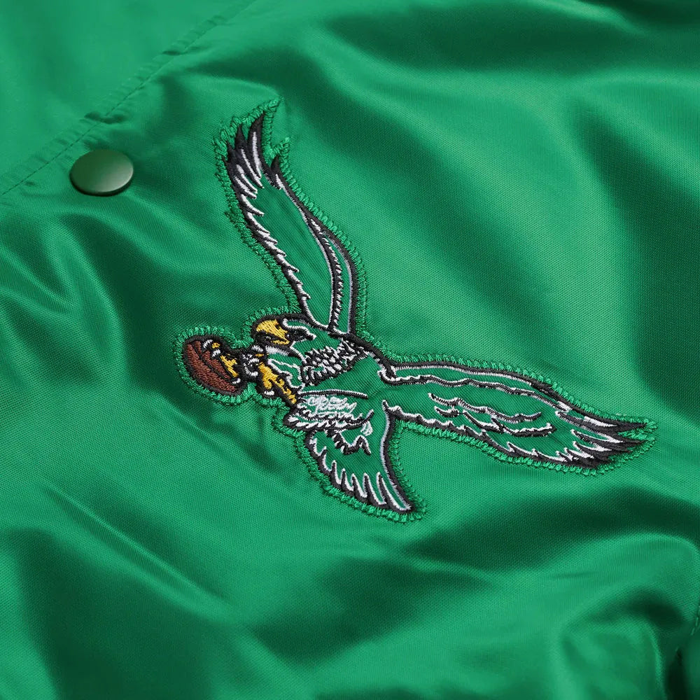 Philadelphia Eagles Striped Satin Jacket