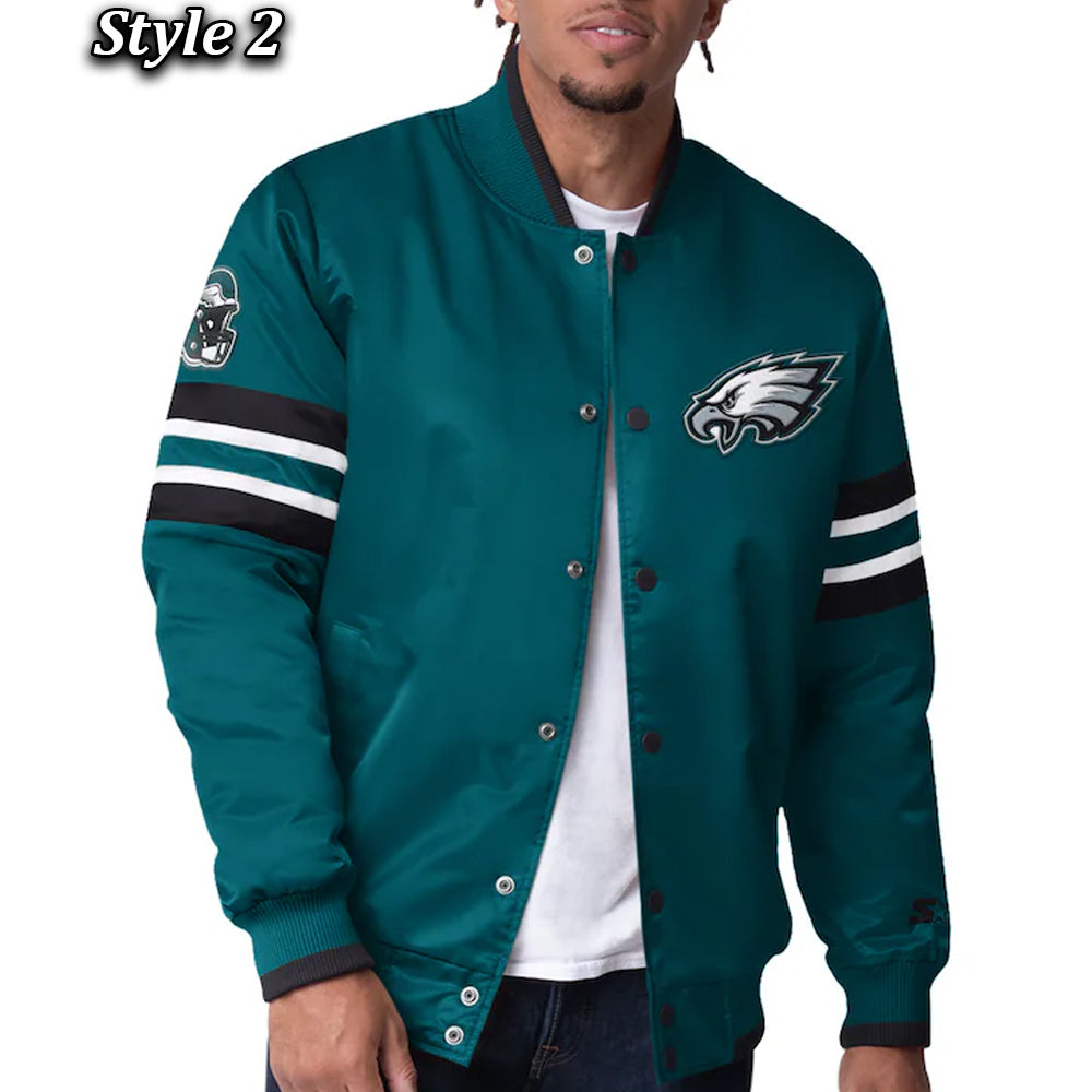 Starter Varsity Satin Philadelphia Eagles Scout I Jacket