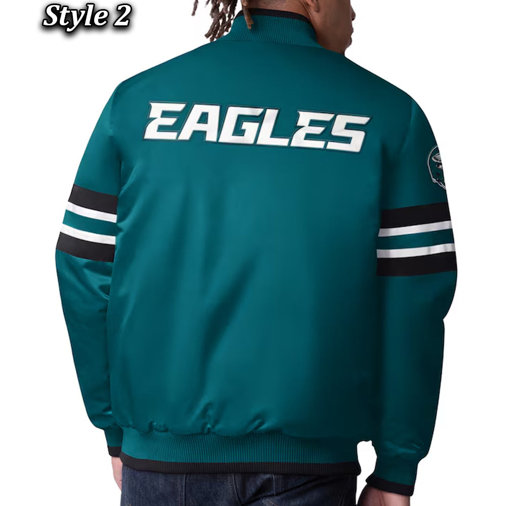 Starter Varsity Satin Philadelphia Eagles Scout I Jacket