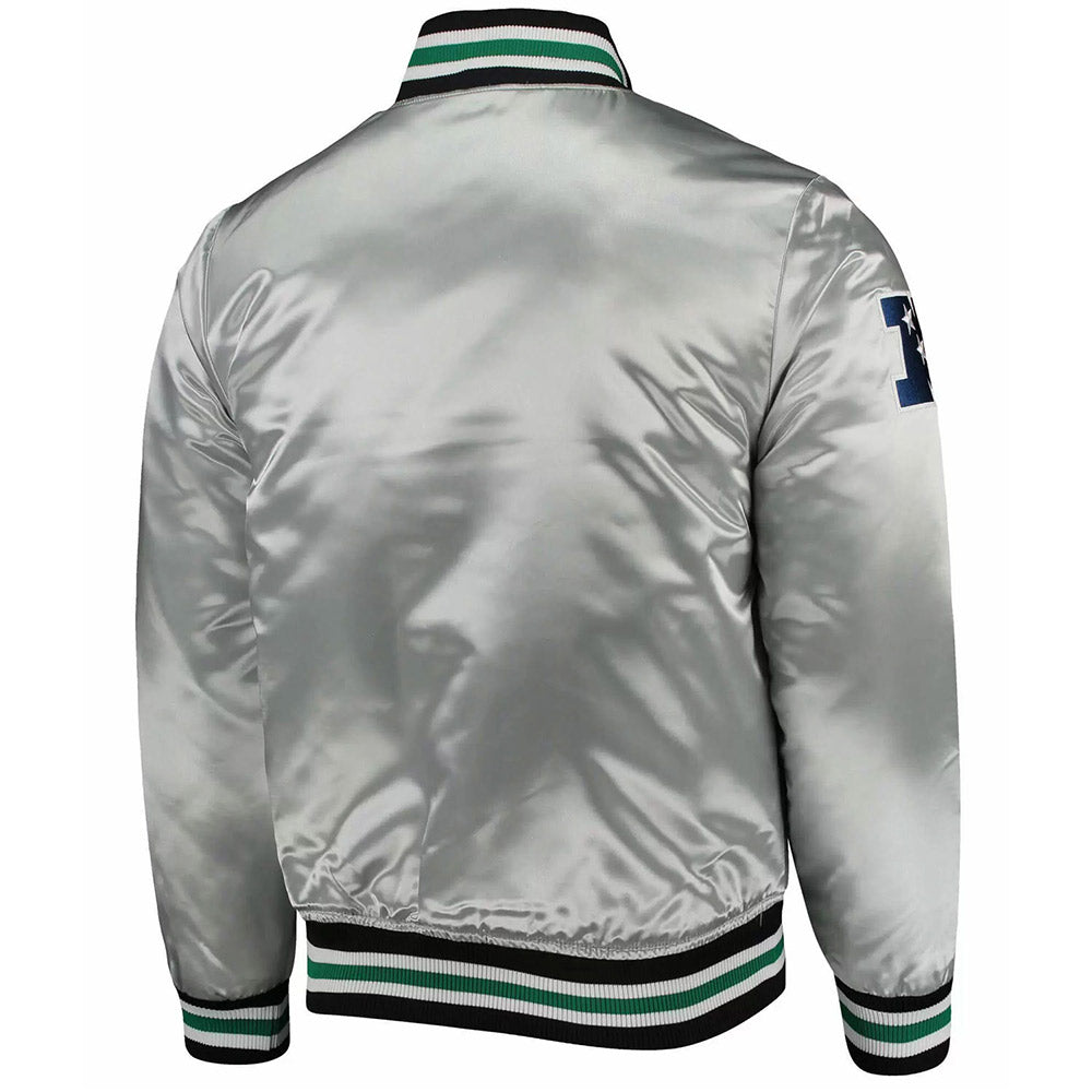 Philadelphia Eagles Silver Satin Jacket