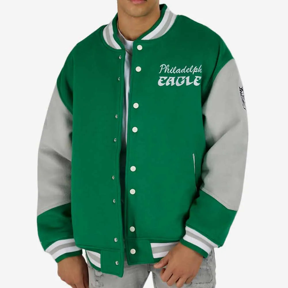 Princess Diana Philadelphia Eagles Wool Varsity Jacket