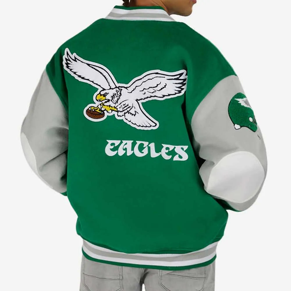 Princess Diana Philadelphia Eagles Wool Varsity Jacket