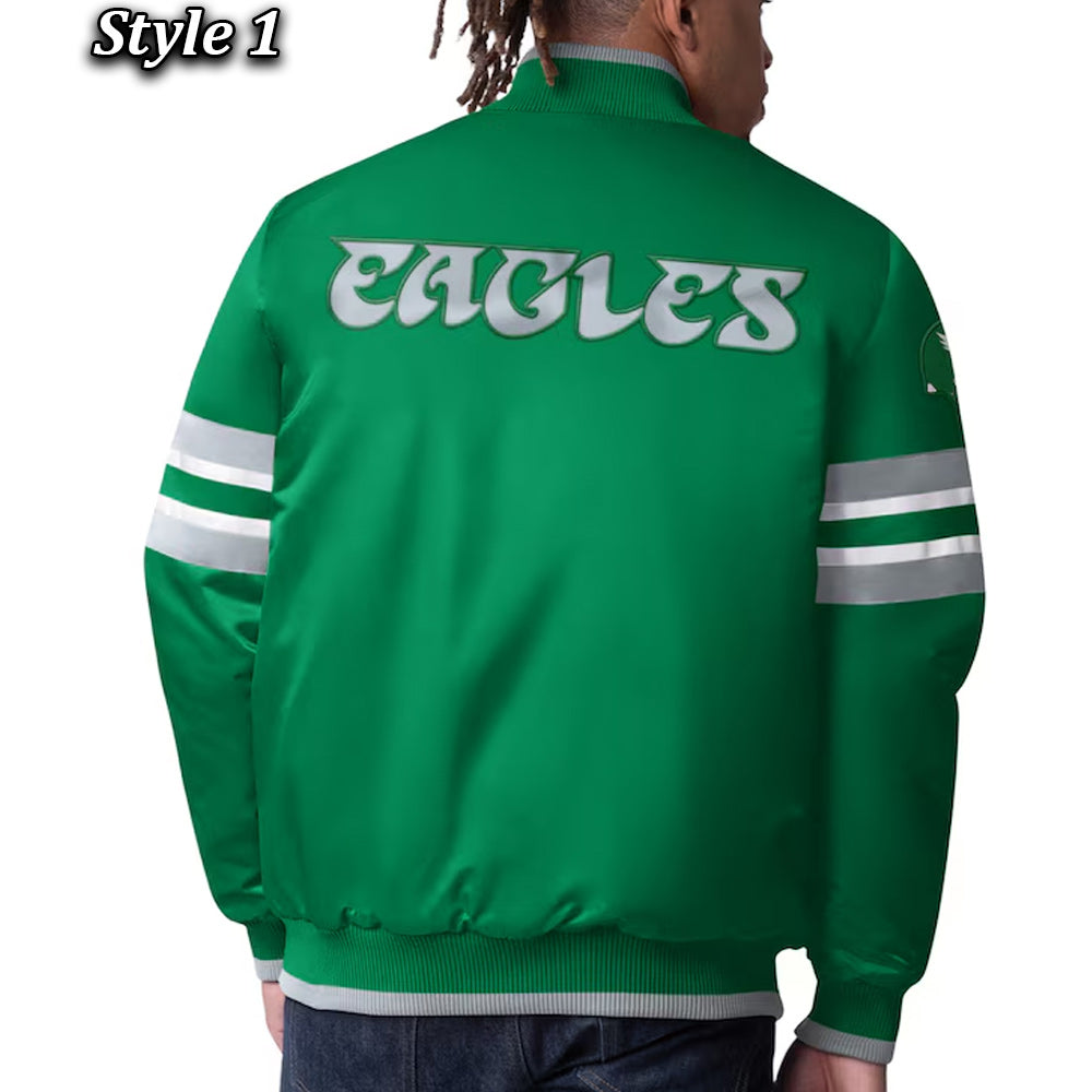 Starter Varsity Satin Philadelphia Eagles Scout I Jacket